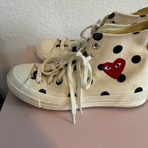 CdG Play x Converse Women's Polka Dot High-Top Sneakers